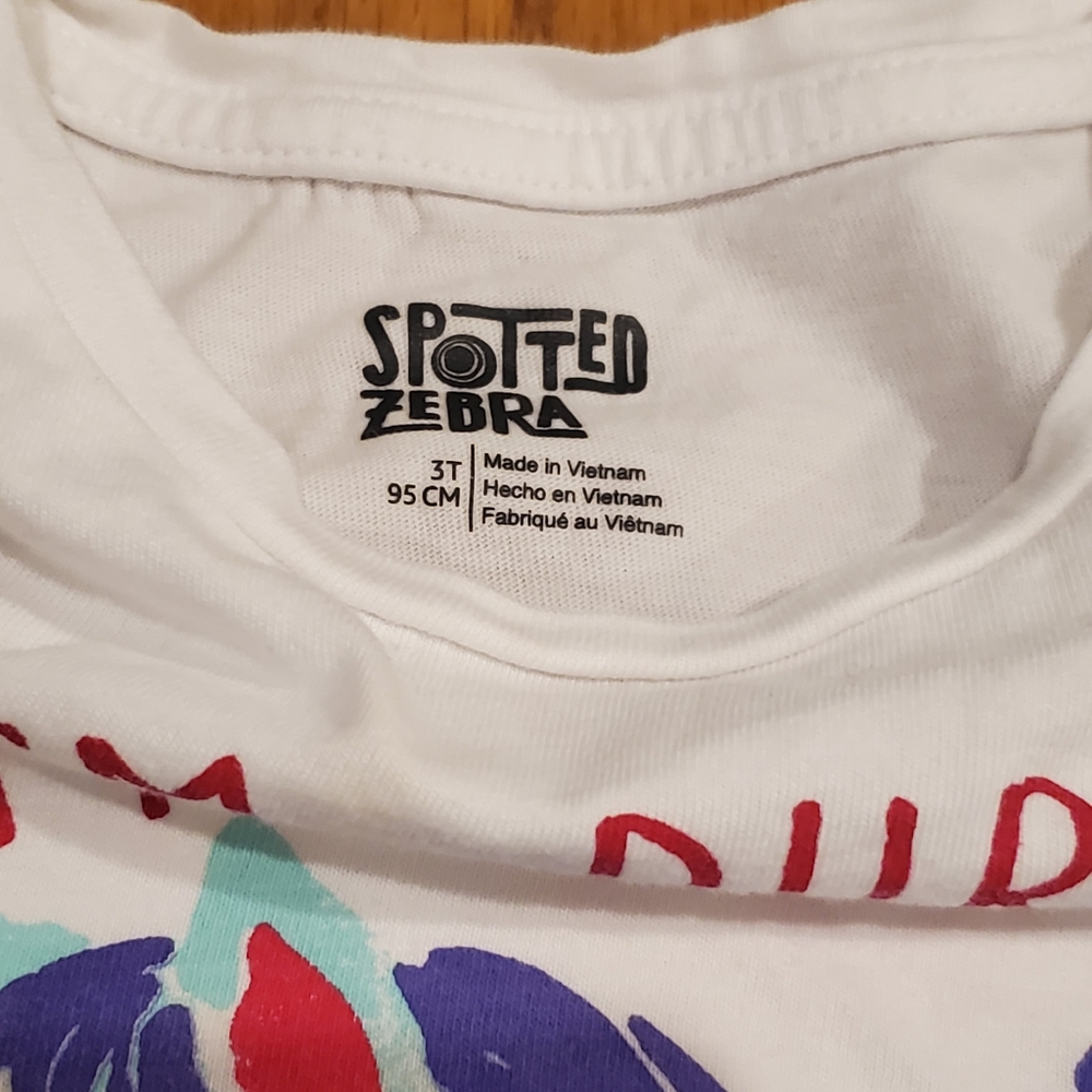 Unicorn Tee Shirt 3T Spotted Zebra - Picture 6 of 9